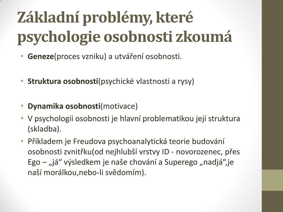 problematikou její struktura (skladba).