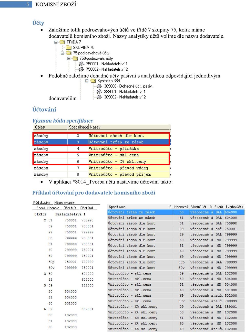 Podobně založíme dohadné účty pasivní s analytikou odpovídající jednotlivým Účtování dodavatelům.