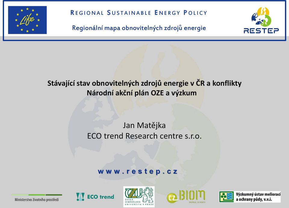 obnovitelných zdrojů energie v ČR a konflikty Národní akční plán