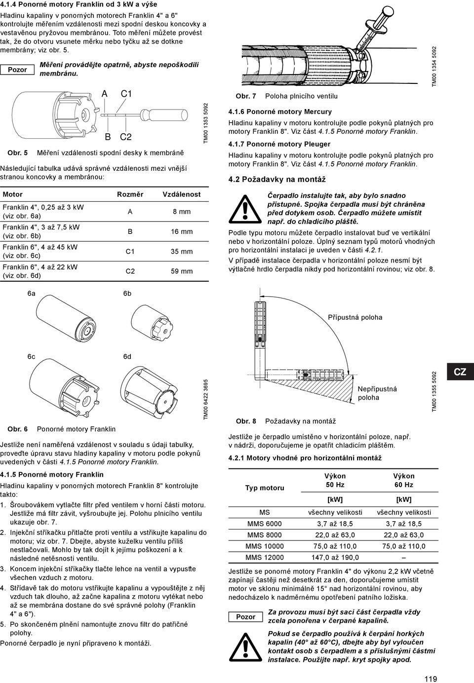 7 Poloha plnicího ventilu TM00 1354 5092 Obr.