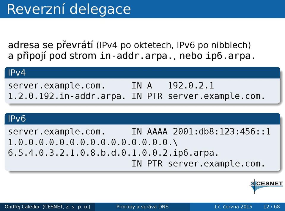 serverexamplecom IPv6 serverexamplecom IN AAAA 2001:db8:123:456::1 1000000000000000\