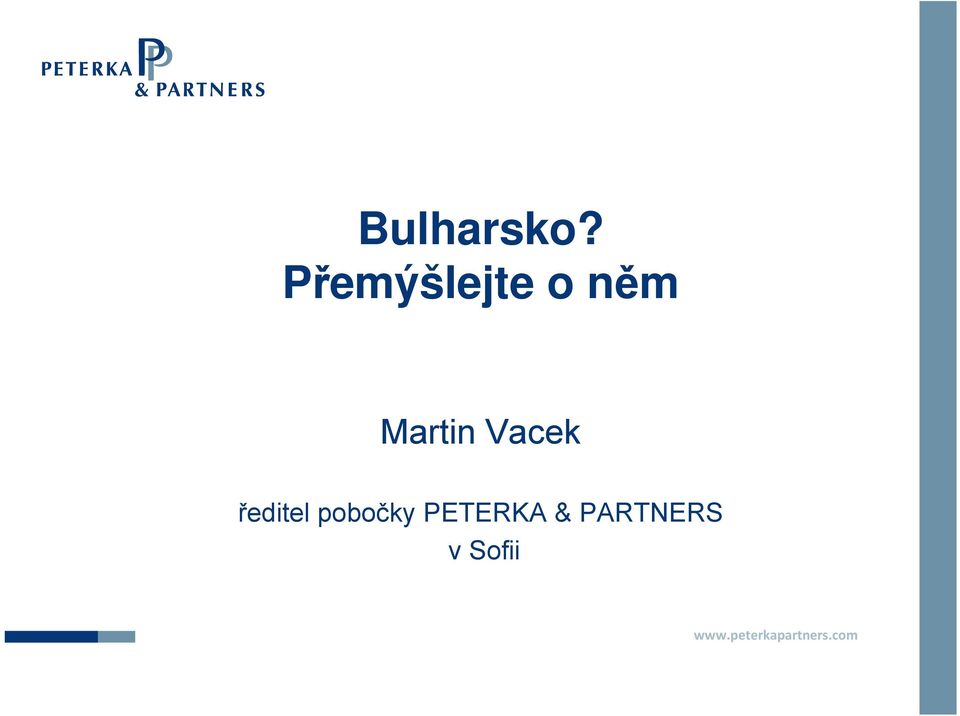 Vacek ředitel pobočky