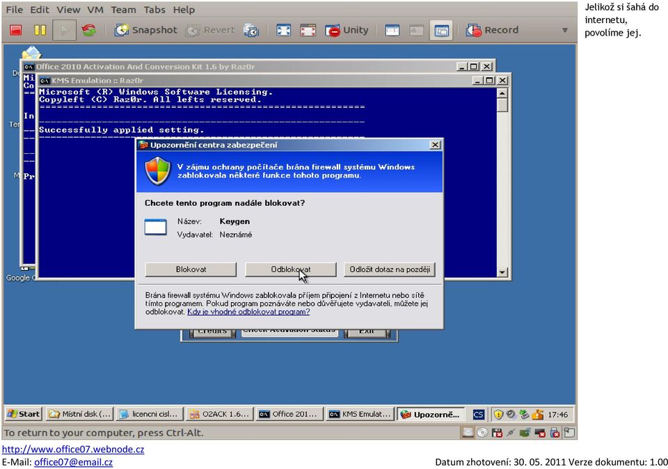 internetu,