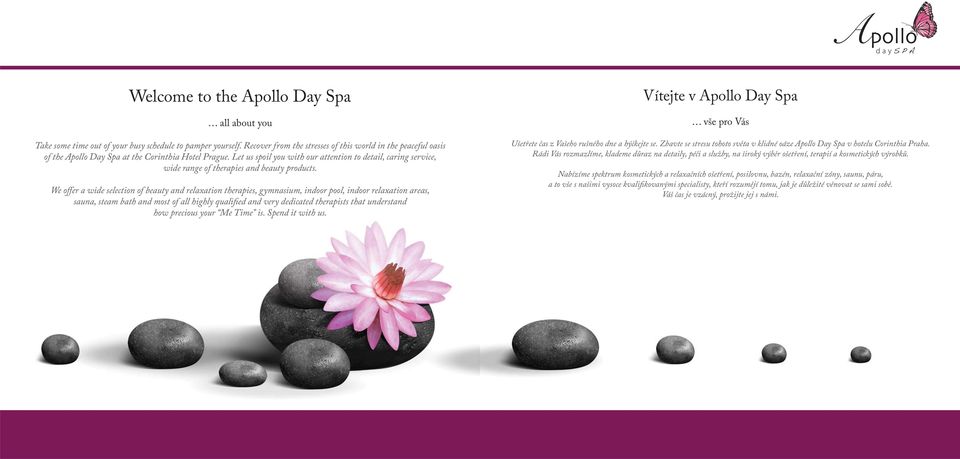 Let us spoil you with our attention to detail, caring service, wide range of therapies and beauty products.