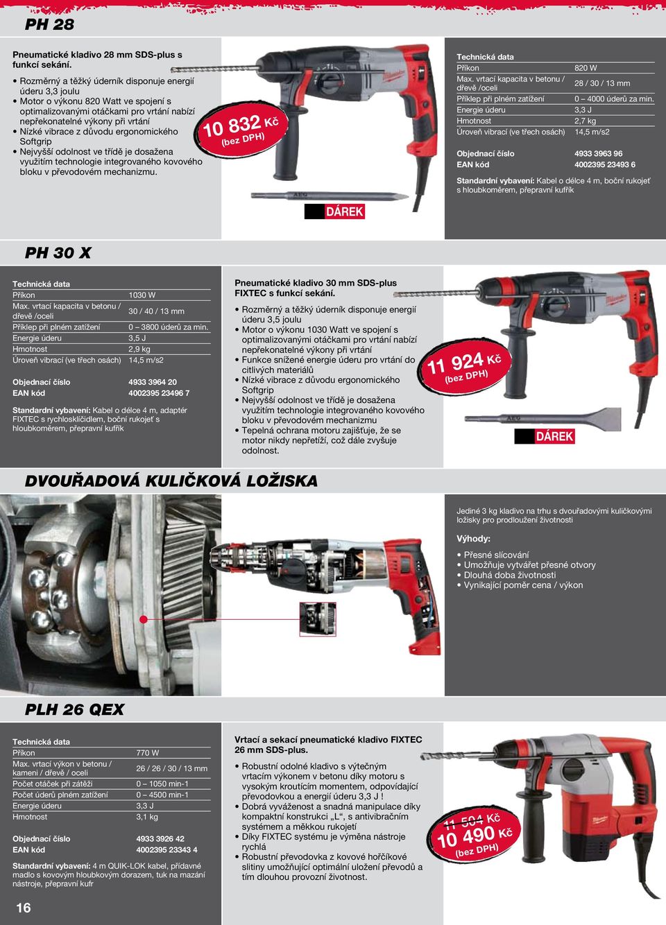 ergonomického Softgrip Nejvyšší odolnost ve třídě je dosažena využitím technologie integrovaného kovového bloku v převodovém mechanizmu. 10 832 Kč Max.