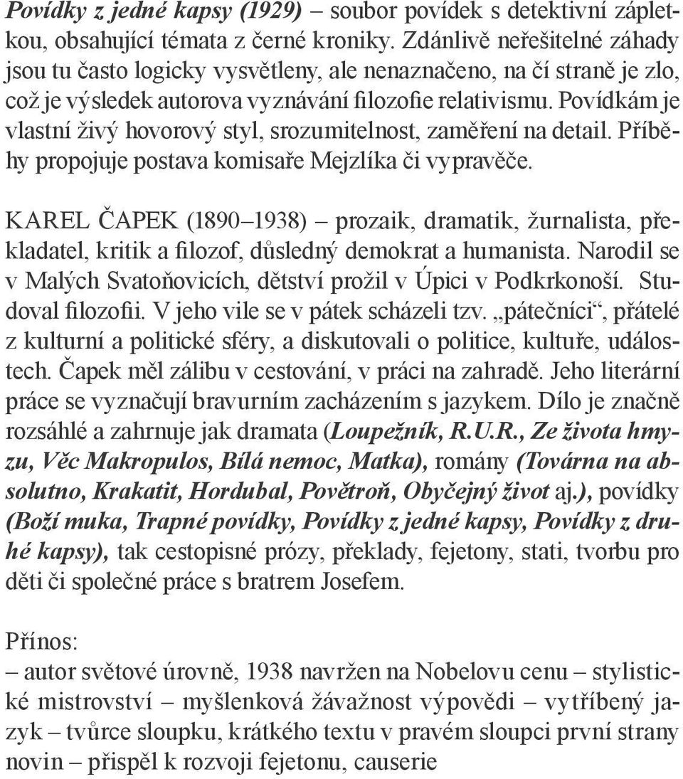 POVÍDKY Z JEDNÉ KAPSY - PDF Free Download