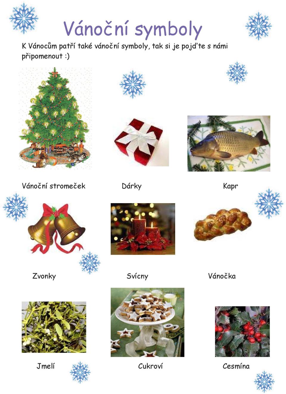 připomenout :) Vánoční stromeček Dárky