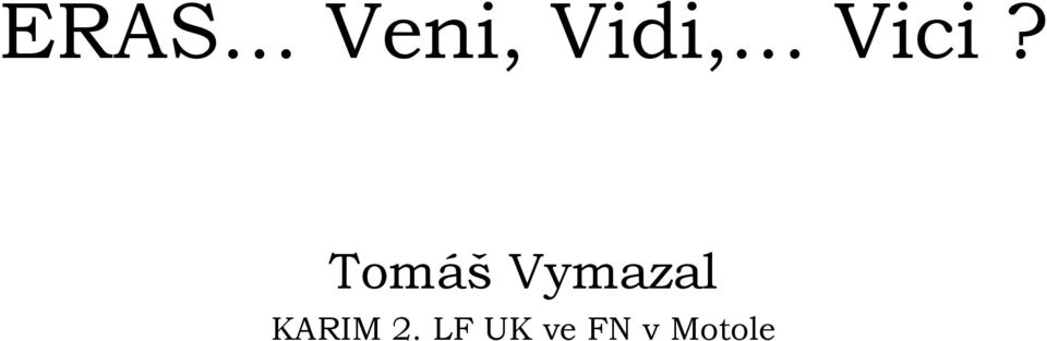 Vymazal KARIM 2.
