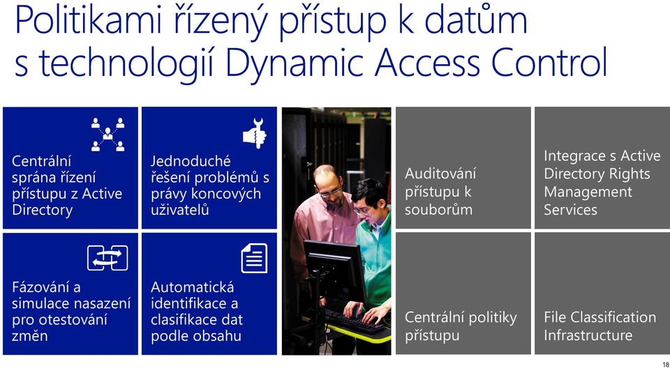 Management Services Fázování a simulace nasazení pro otestování změn Automatická