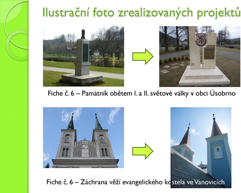světové války v obci Úsobrno Fiche č.