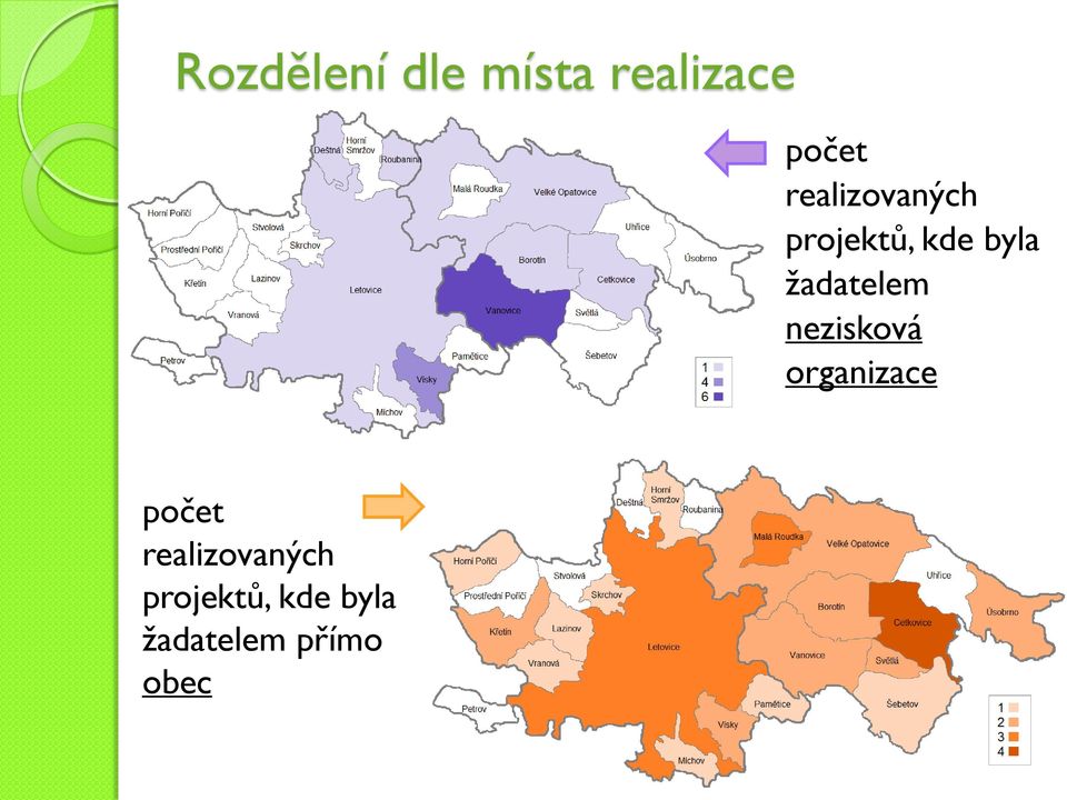 žadatelem nezisková organizace počet 