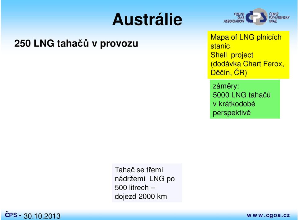 záměry: 5000 LNG tahačů v krátkodobé perspektivě Tahač