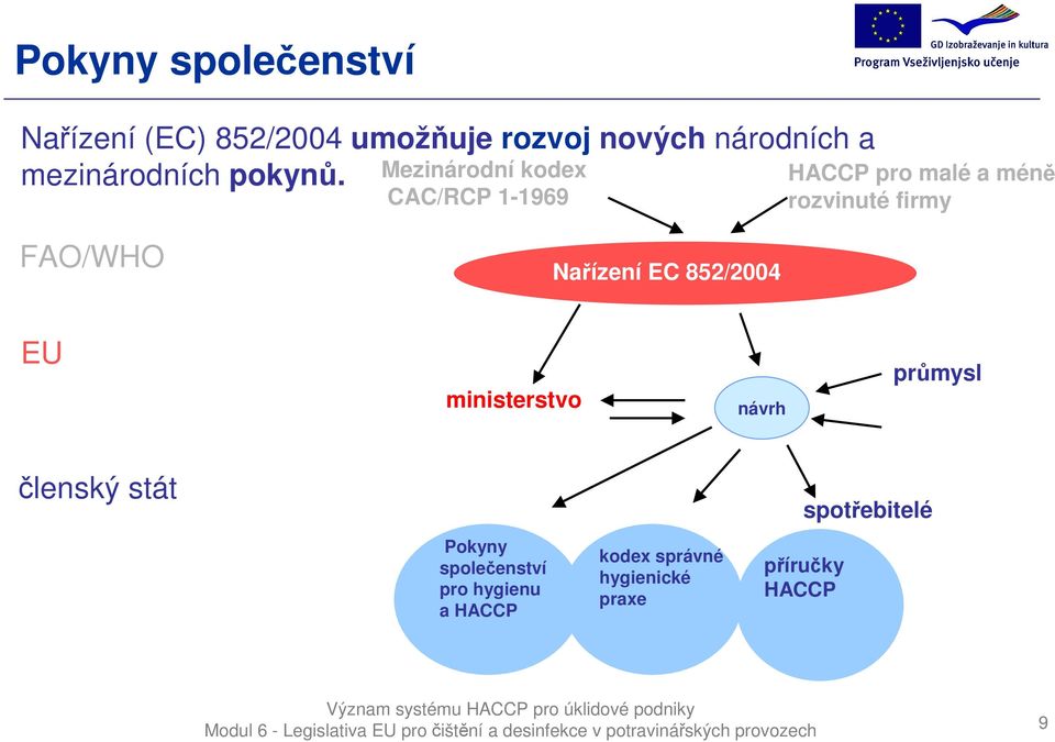 Mezinárodní kodex CAC/RCP 1-1969 HACCP pro malé a méně rozvinuté firmy FAO/WHO