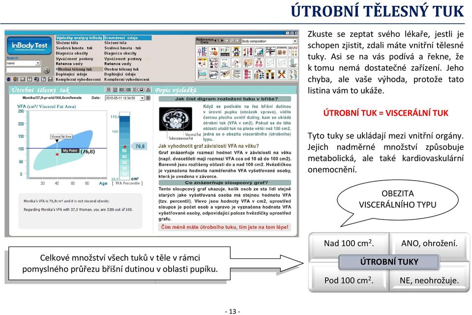 ÚTROBNÍ TUK = VISCERÁLNÍ TUK Tyto tuky se ukládají mezi vnitřní orgány.