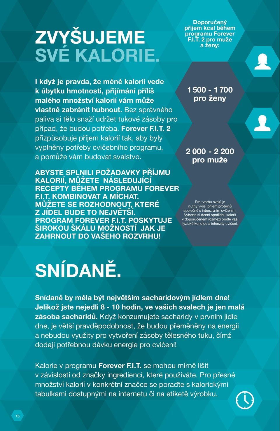 Bez správného paliva si tělo snaží udržet tukové zásoby pro případ, že budou potřeba. Forever F.I.T.