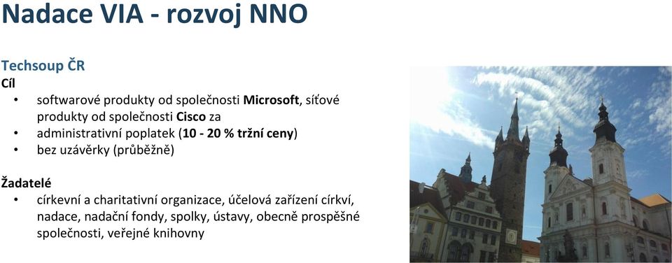 bez uzávěrky (průběžně) církevní a charitativní organizace, účelová zařízení církví,