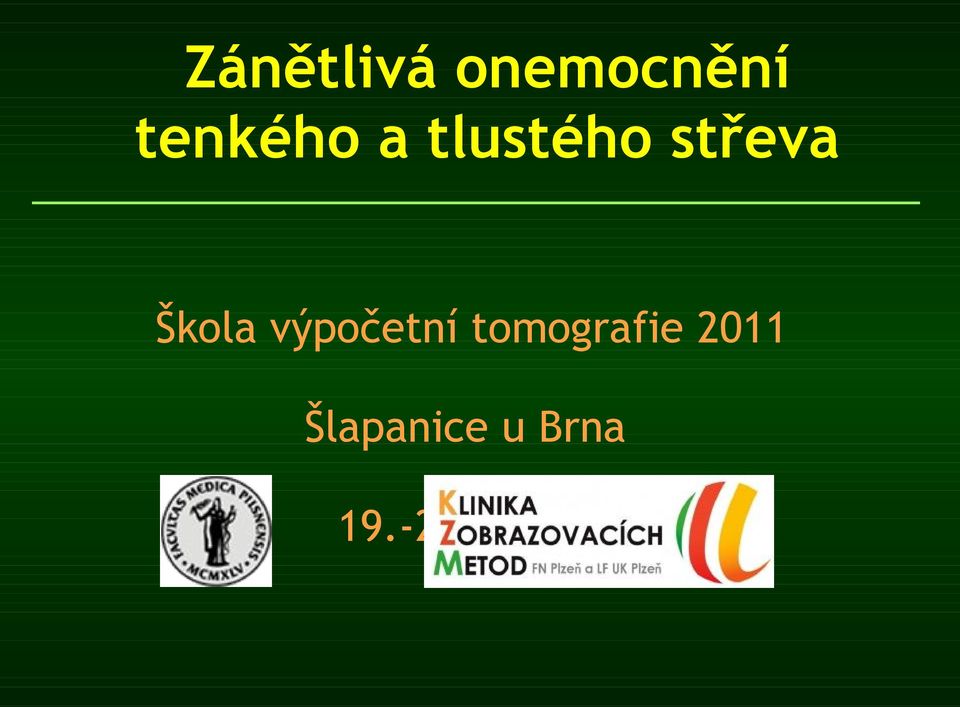 Škola výpočetní tomografie