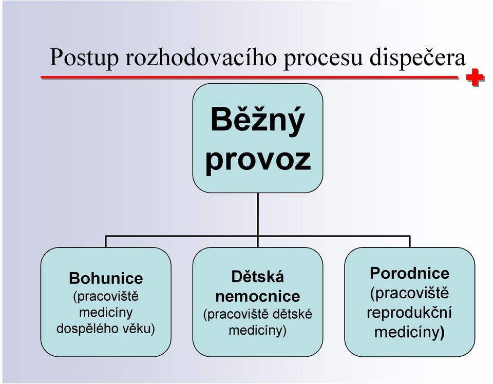 věku) Dětská nemocnice (pracoviště dětské