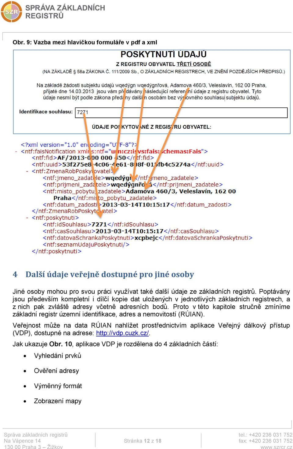 Proto v této kapitole stručně zmíníme základní registr územní identifikace, adres a nemovitostí (RÚIAN).