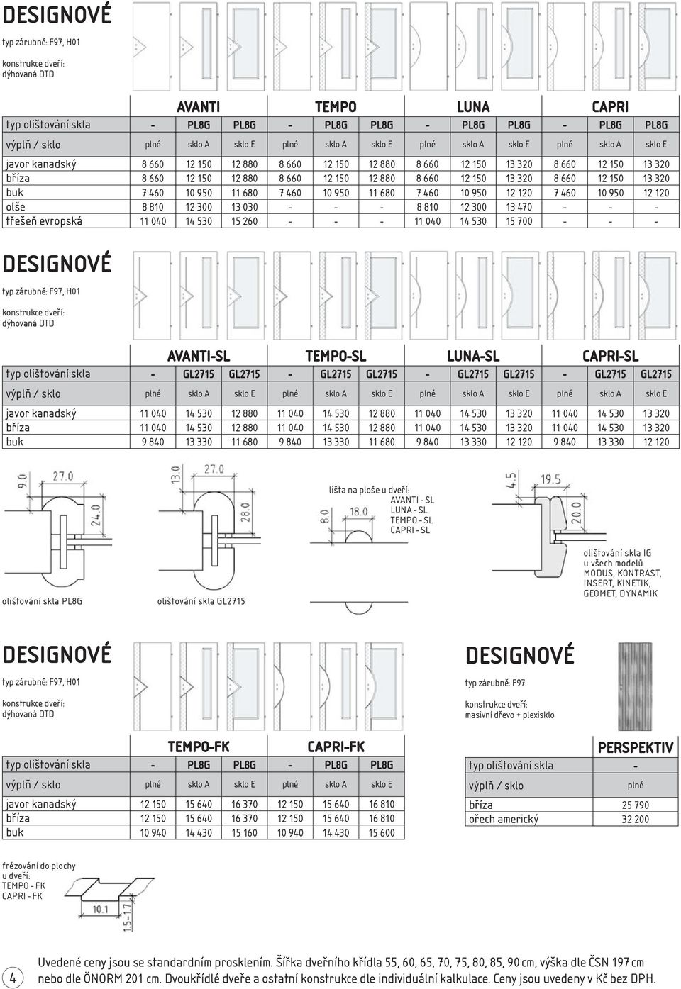 470-11 040 14 530 15 260-11 040 14 530 15 700 - dýhovaná DTD AVANTI-SL TEMPO-SL LUNA-SL CAPRI-SL - GL2715 GL2715 - GL2715 GL2715 - GL2715 GL2715 - GL2715 GL2715 A E A E A E A E 11 040 14 530 12 880