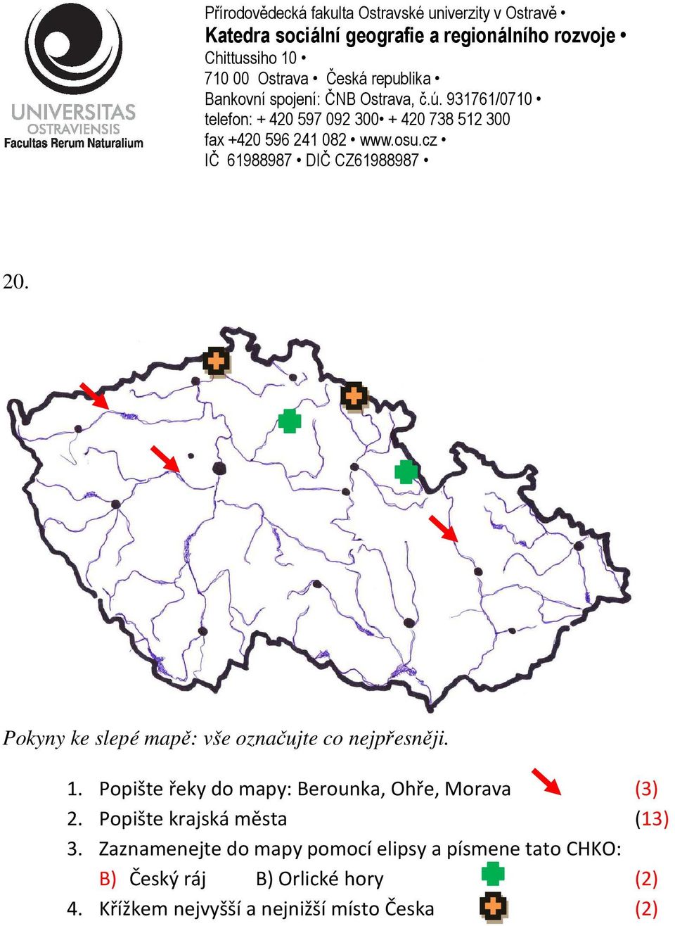 Popište krajská města (13) 3.