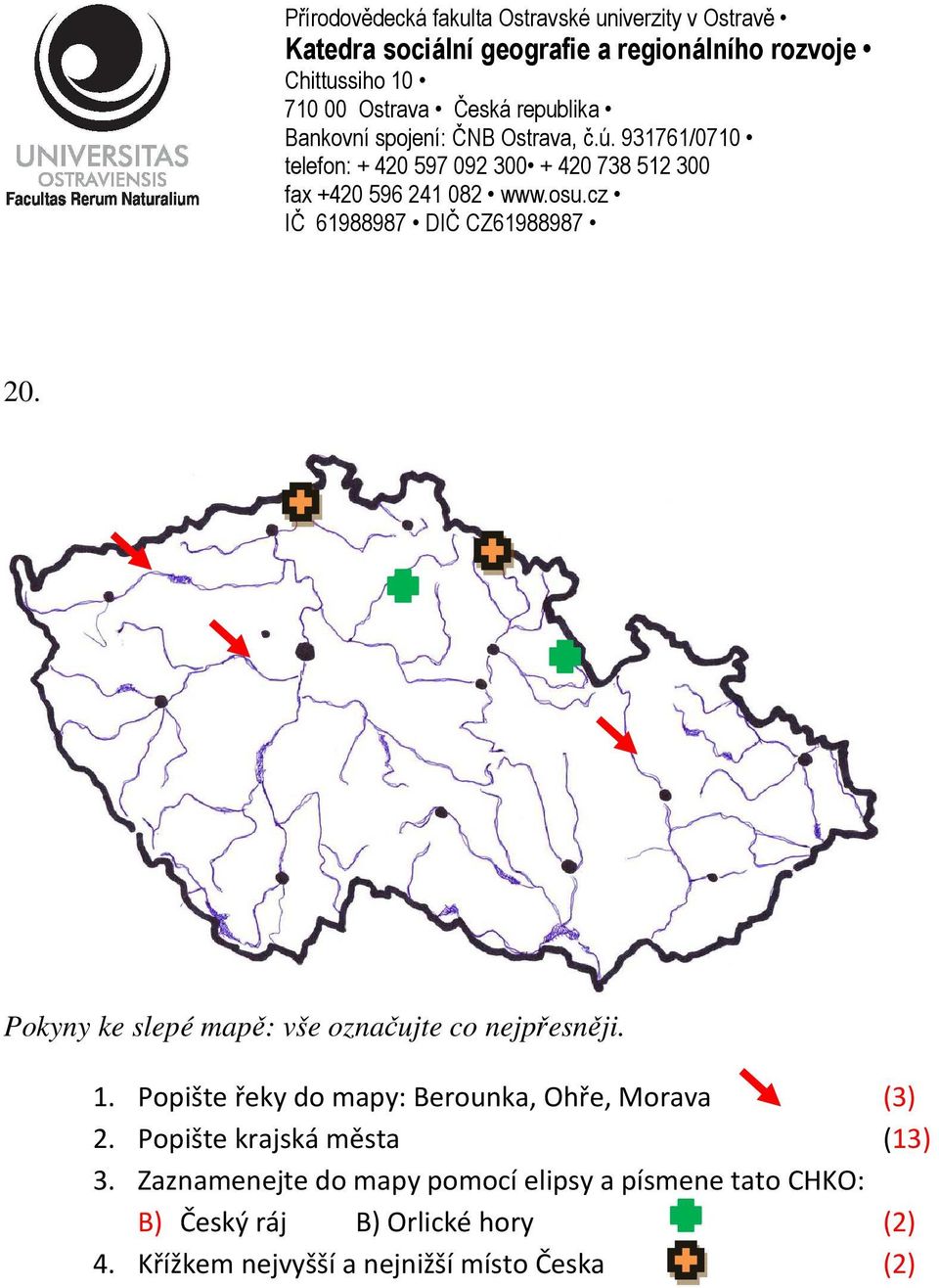 Popište krajská města (13) 3.