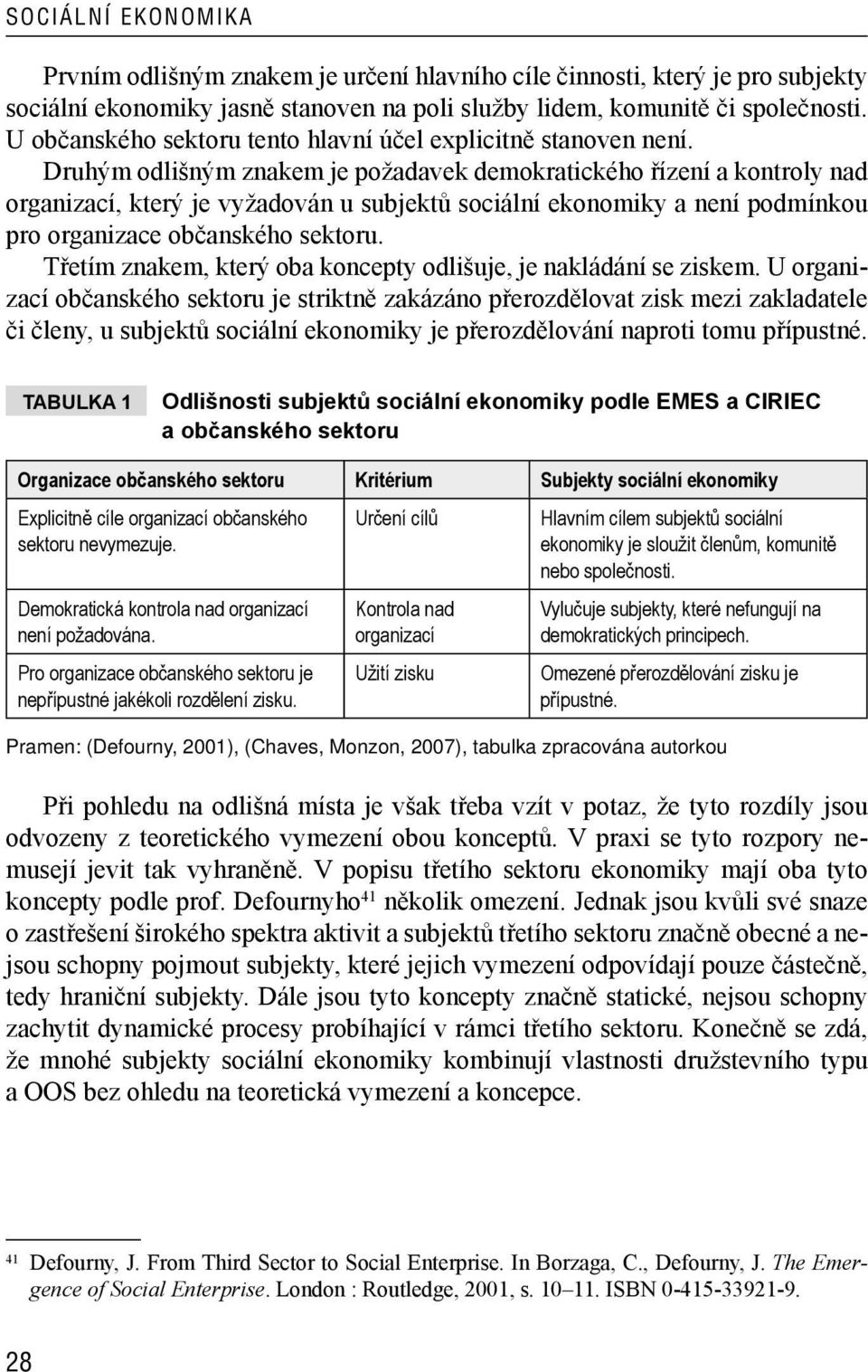 Druhým odlišným znakem je požadavek demokratického řízení a kontroly nad organizací, který je vyžadován u subjektů sociální ekonomiky a není podmínkou pro organizace občanského sektoru.