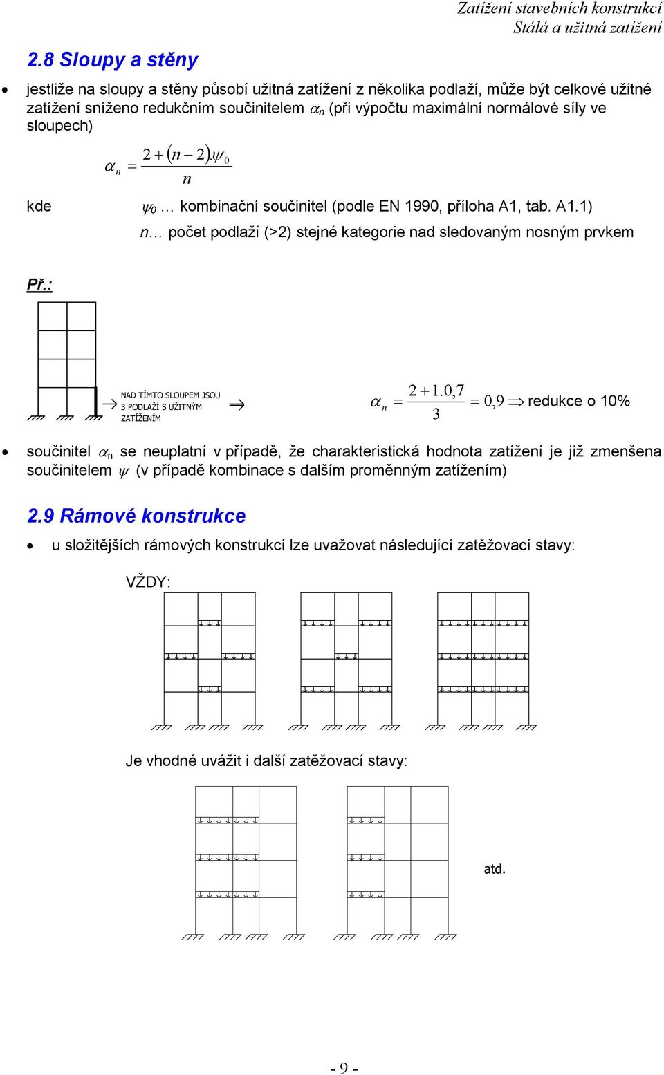 : ND TÍMTO SLOUPEM JSOU 3 PODLŽÍ S UŽITNÝM ZTÍŽENÍM + 1.