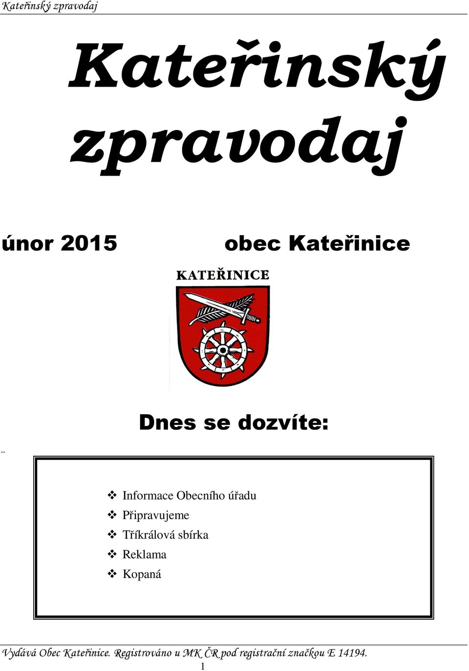 Informace Obecního úřadu