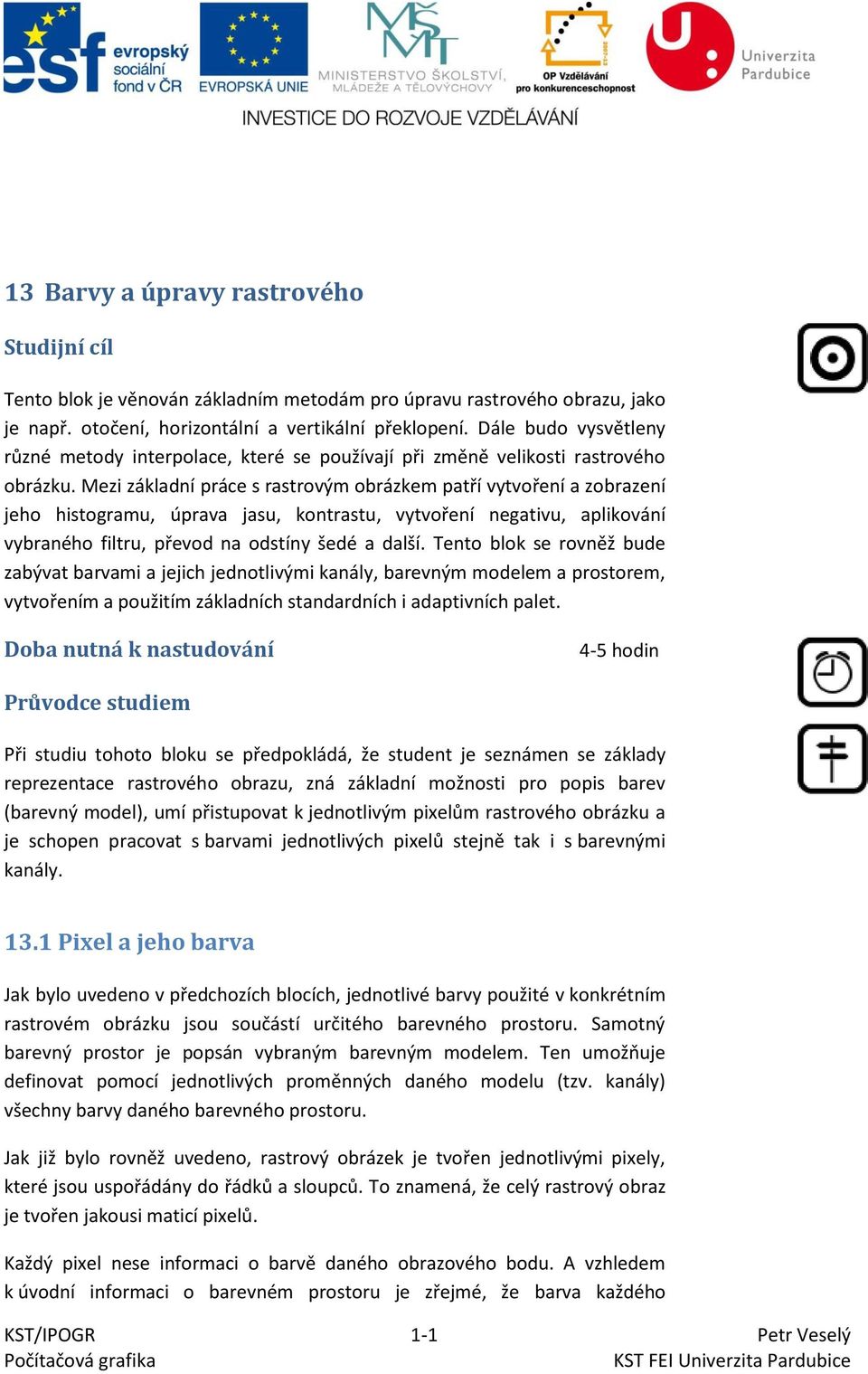 Mezi základní práce s rastrovým obrázkem patří vytvoření a zobrazení jeho histogramu, úprava jasu, kontrastu, vytvoření negativu, aplikování vybraného filtru, převod na odstíny šedé a další.