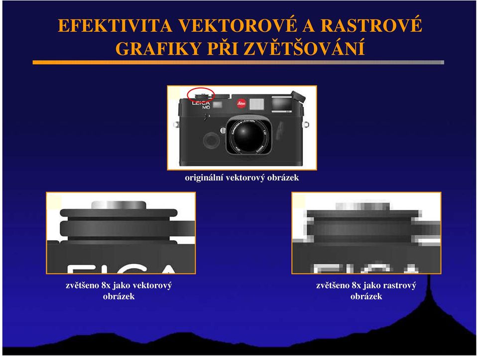 vektorový obrázek zvětšeno 8x jako