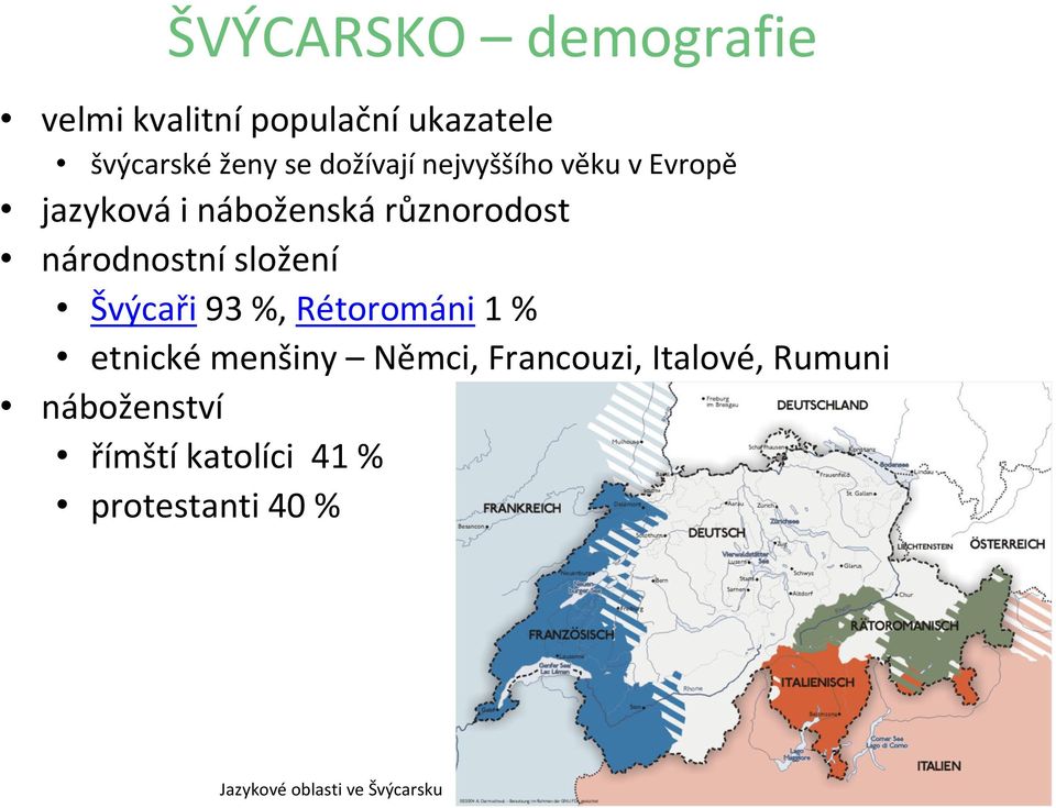 národnostnísložení Švýcaři93 %, Rétorománi1 % etnické menšiny Němci,