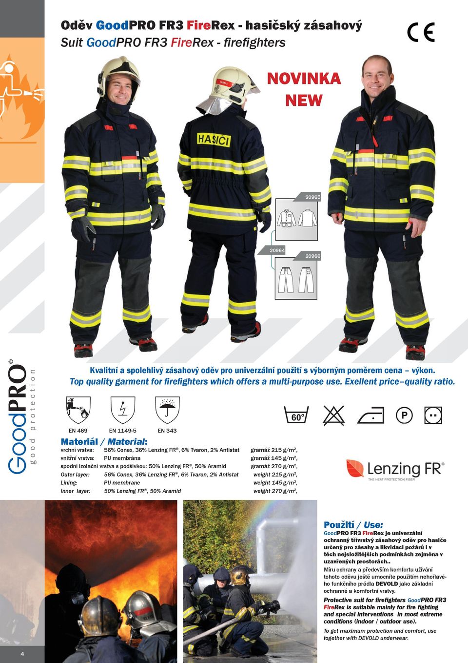 Oděv GoodPRO FR4 FireBull - hasičský zásahový - PDF Stažení zdarma