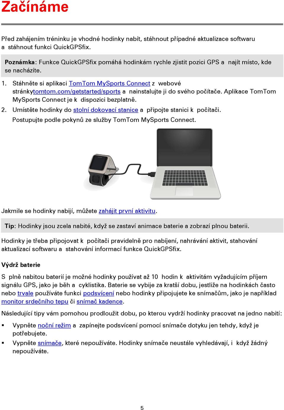 TomTom Runner & Multi-Sport Referenční příručka PDF Free Download