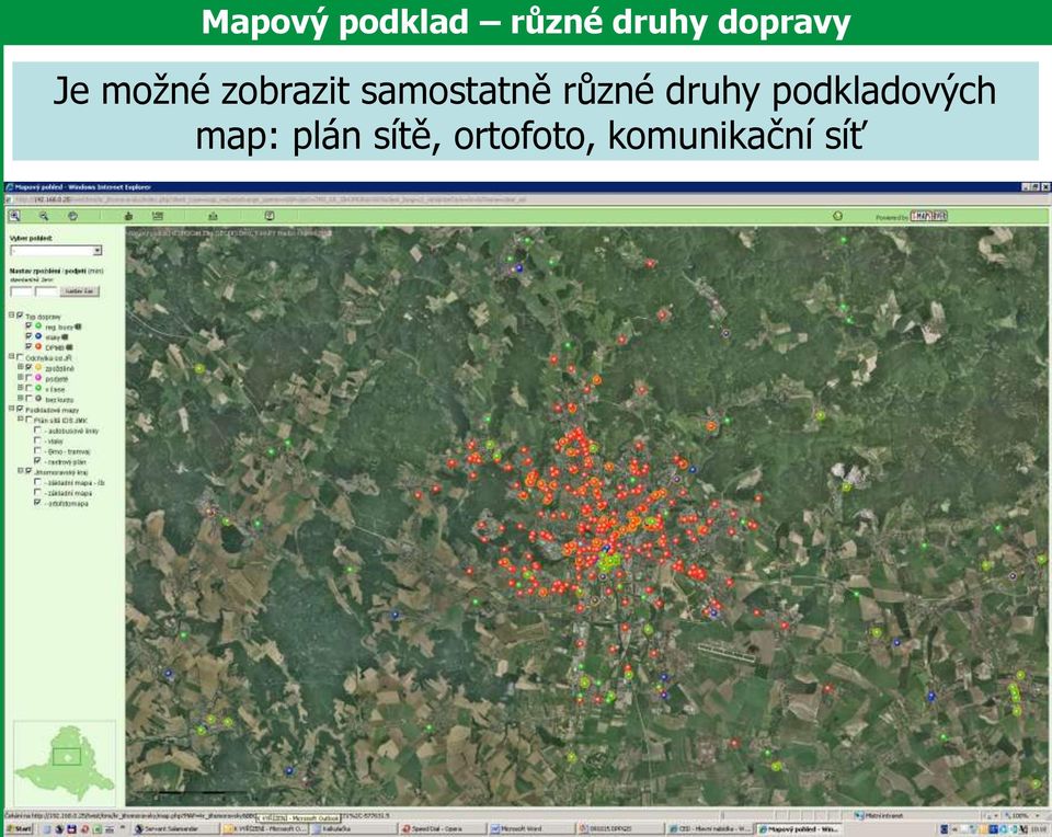 samostatně různé druhy