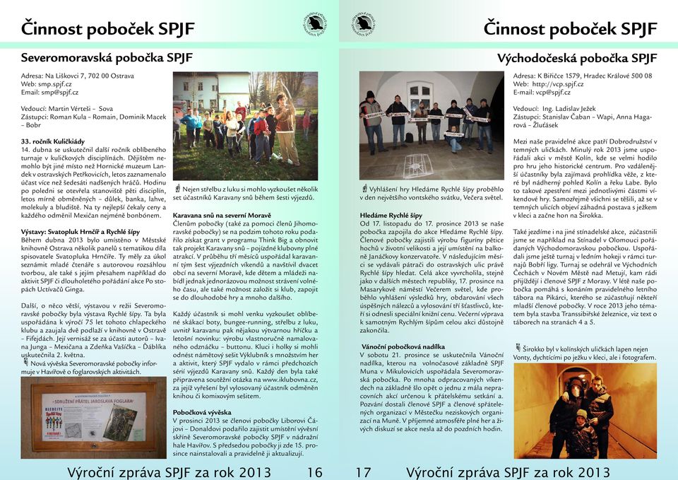 cz Vedoucí: Ing. Ladislav Ježek Zástupci: Stanislav Čaban Wapi, Anna Hagarová Žluťásek 33. ročník Kuličkiády 14. dubna se uskutečnil další ročník oblíbeného turnaje v kuličkových disciplínách.