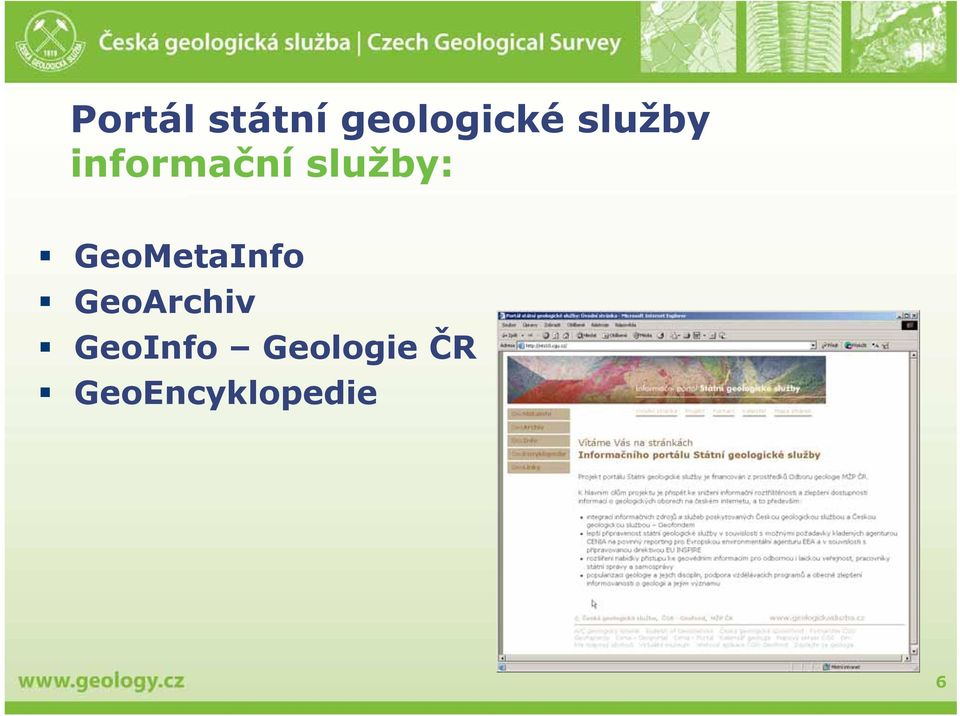 GeoMetaInfo GeoArchiv