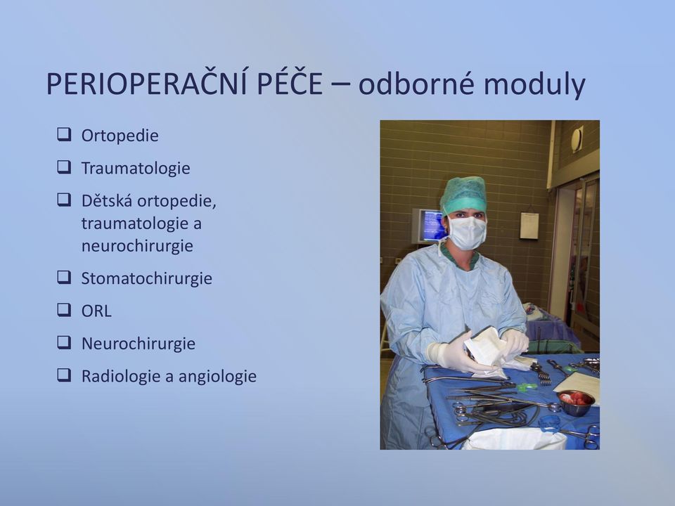 traumatologie a neurochirurgie