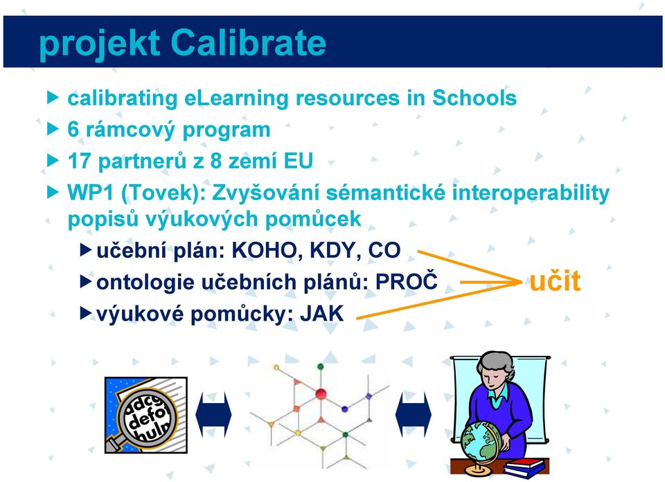 sémantické interoperability popisů výukových pomůcek učební plán: