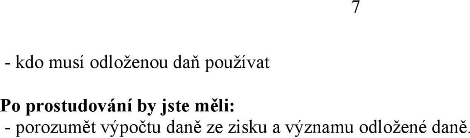 porozumět výpočtu daně