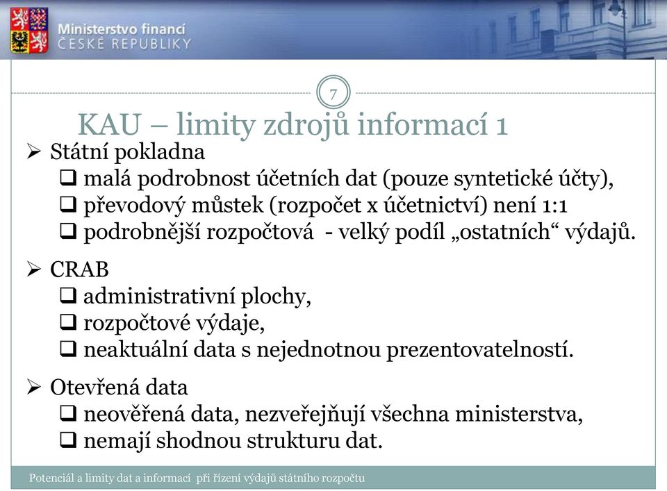 ostatních výdajů.