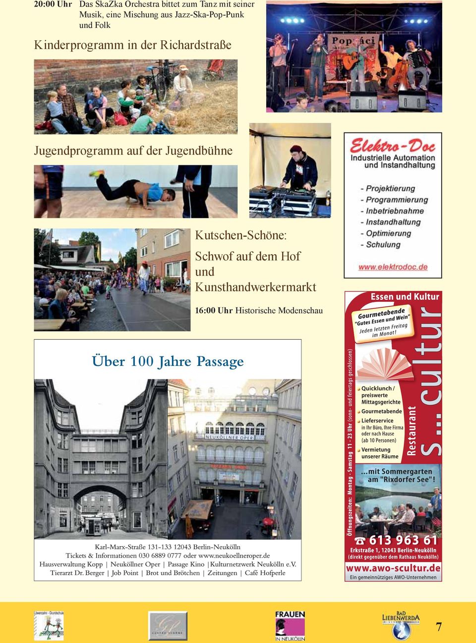 Richardstraße Jugendprogramm auf der Jugendbühne Kutschen-Schöne: