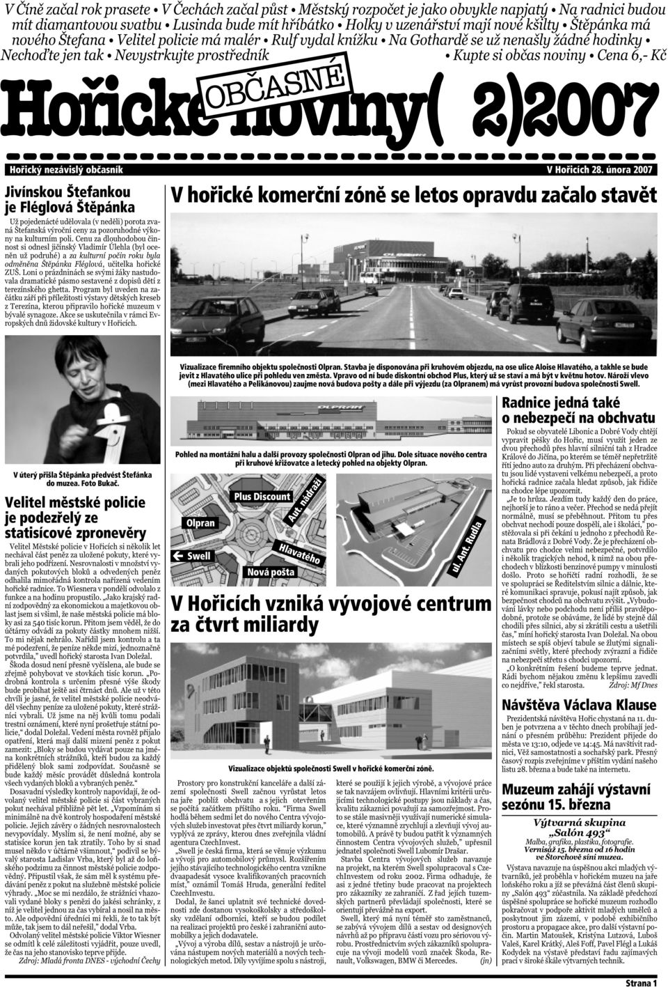 Velitel městské policie je podezřelý ze statisícové zpronevěry Vizualizace firemního objektu společnosti Olpran.