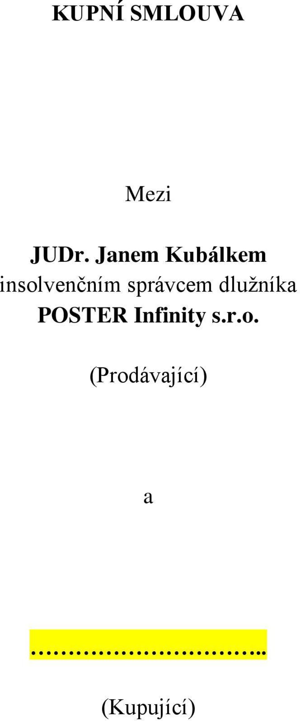 správcem dlužníka POSTER