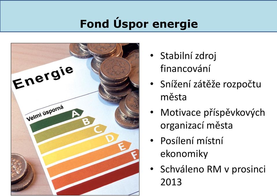 Motivace příspěvkových organizací města