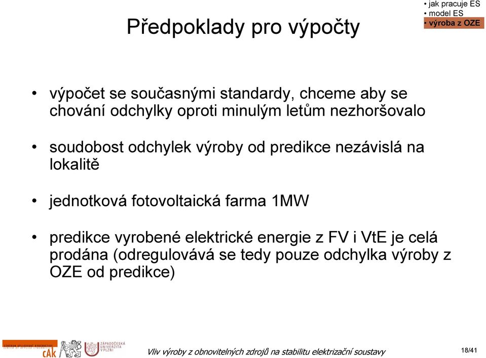 lokalitě jednotková fotovoltaická farma 1MW predikce vyrobené elektrické energie z FV i