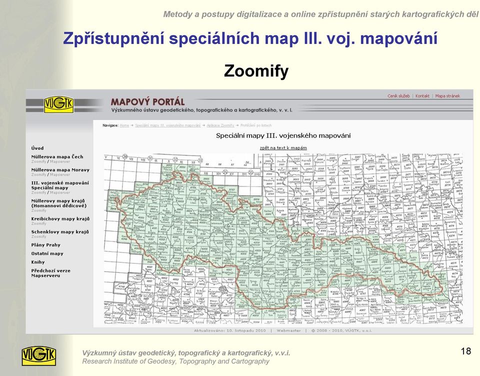 map III. voj.