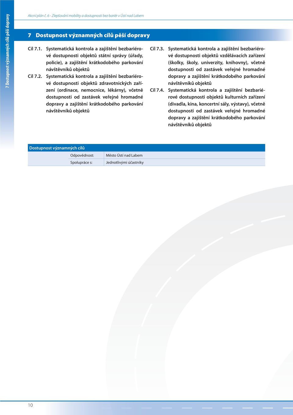 Systematická kntrla a zajištění bezbariérvé dstupnsti bjektů zdravtnických zařízení (rdinace, nemcnice, lékárny), včetně dstupnsti d zastávek veřejné hrmadné dpravy a zajištění krátkdbéh parkvání