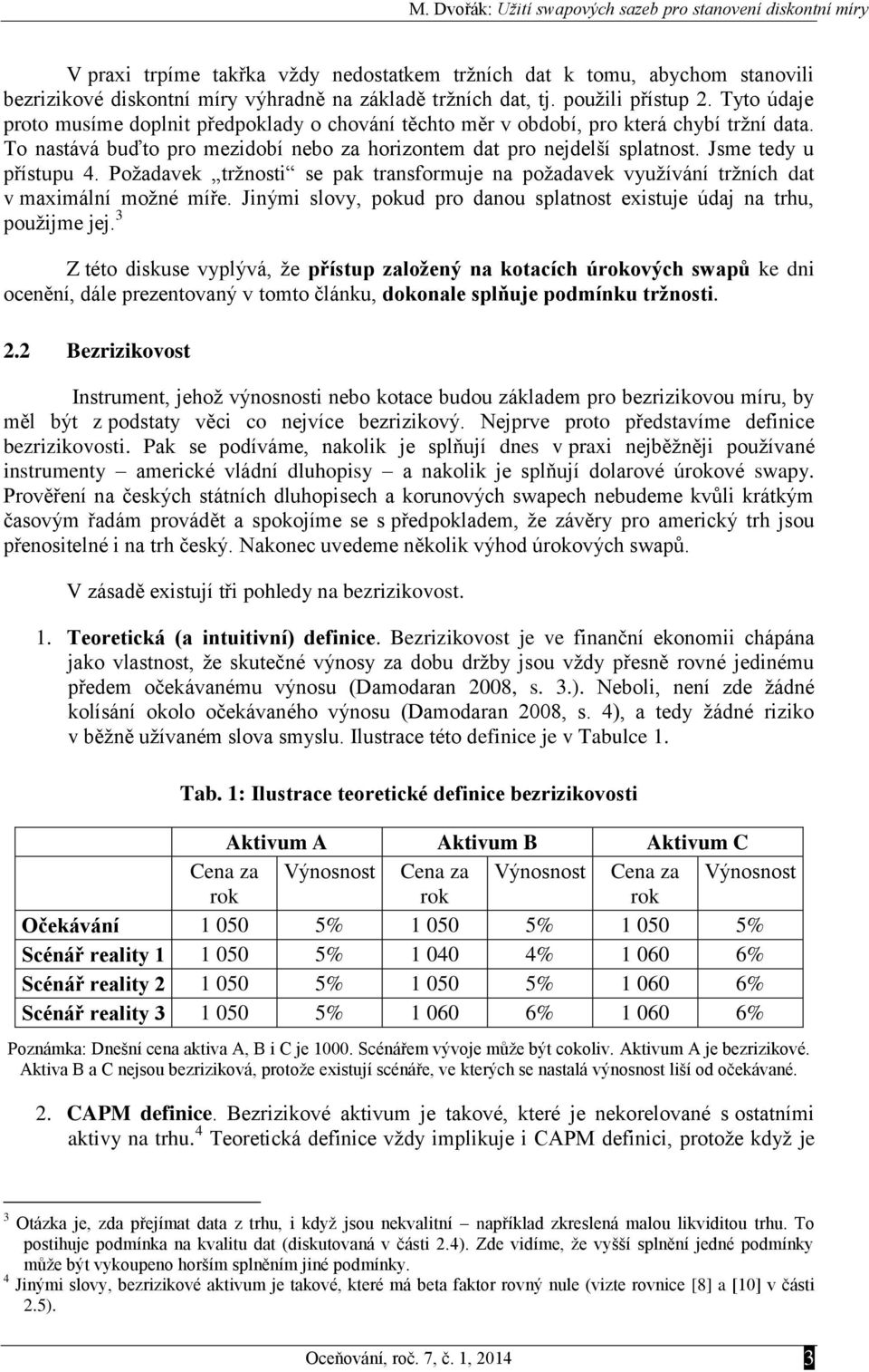 Jsme tedy u přístupu 4. Požadavek tržnost se pak transformuje na požadavek využívání tržních dat v maxmální možné míře. Jným slovy, pokud pro danou splatnost exstuje údaj na trhu, použjme jej.