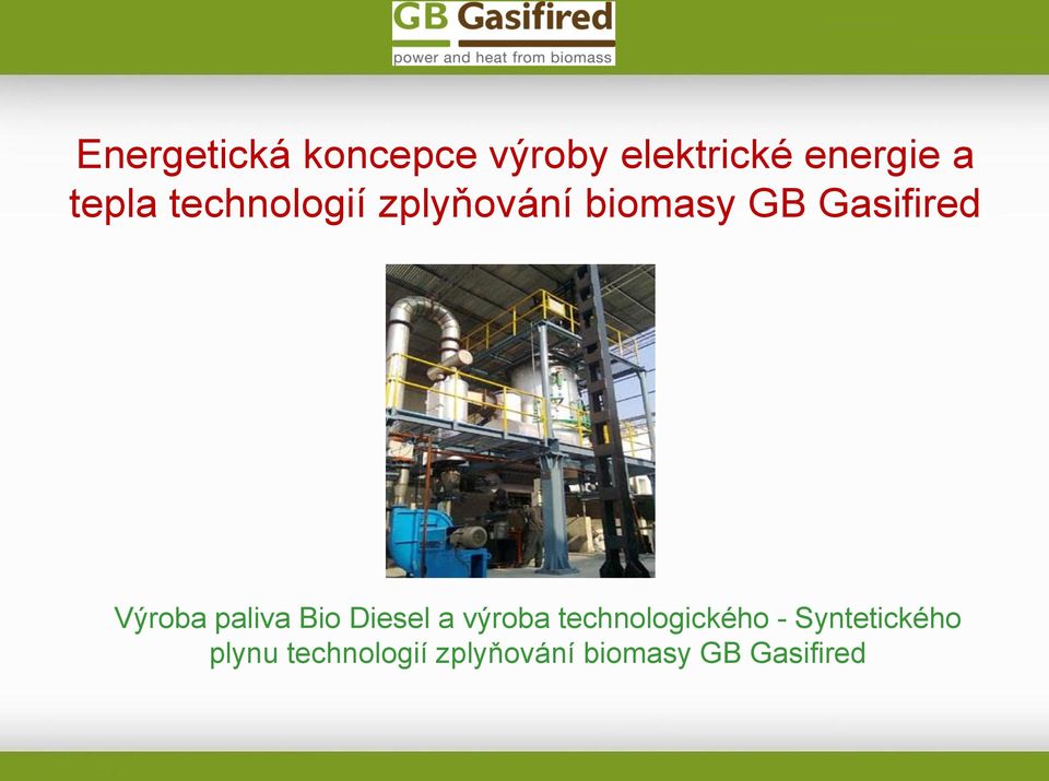 Výroba paliva Bio Diesel a výroba technologického -